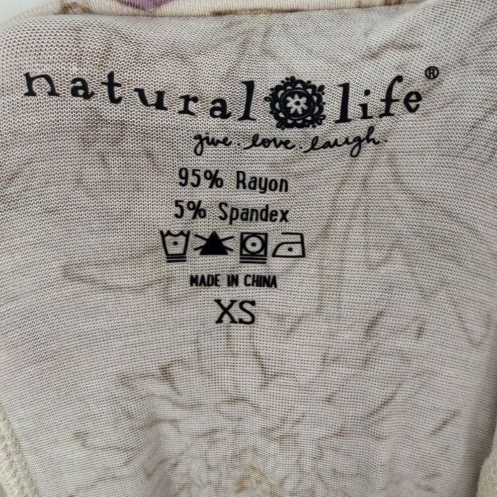 Natural Life Cream Floral Cut To Any Length Dress Size XS - Picture 3 of 6